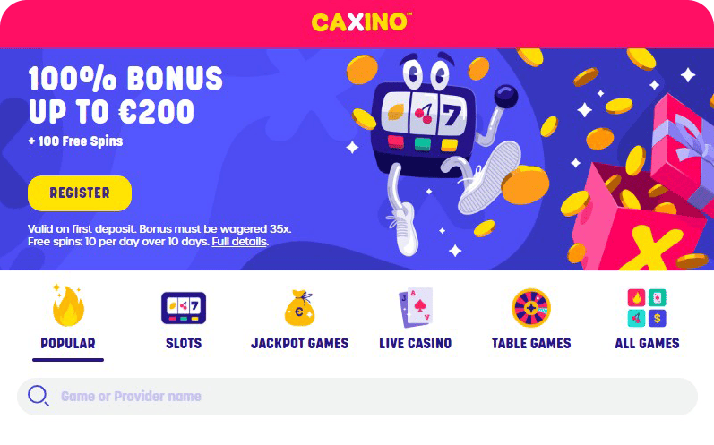 caxino casino games